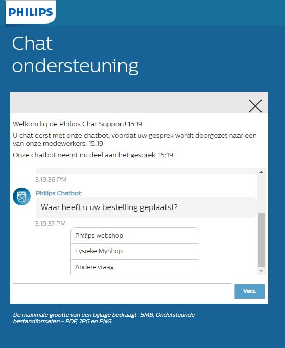Chat philips Consumer Care