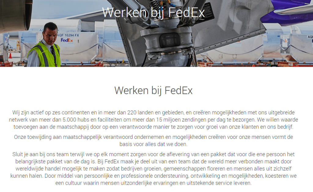 fedex contact nederland