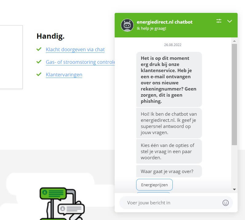 klacht energiedirect