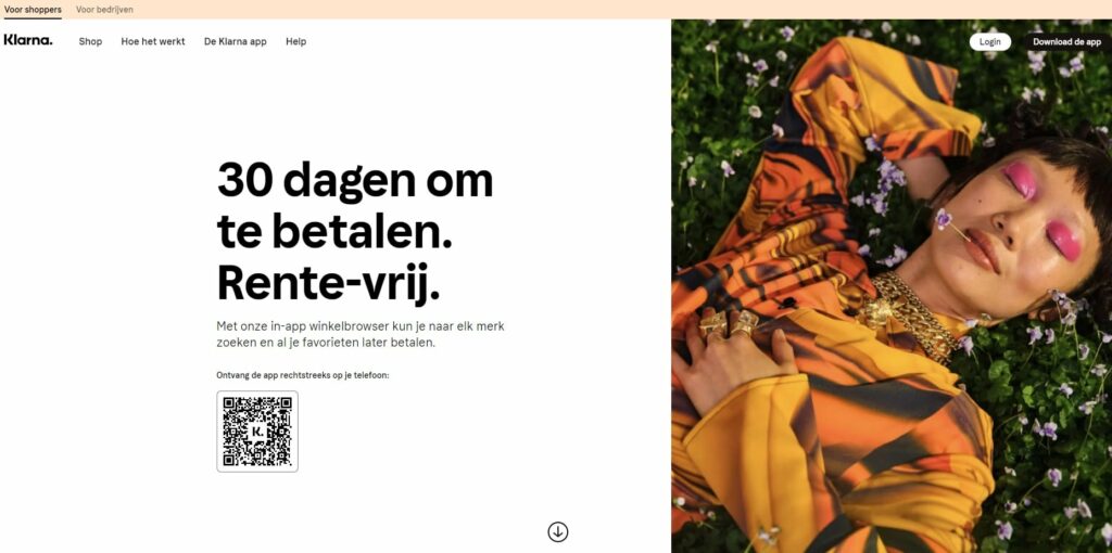 Klarna website