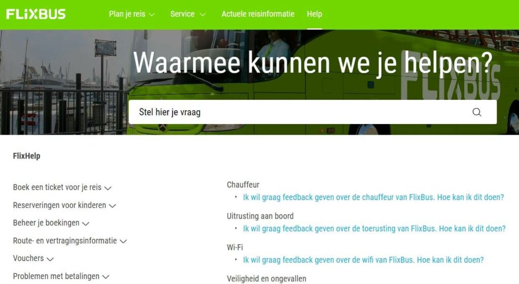 flixbus klantenservice