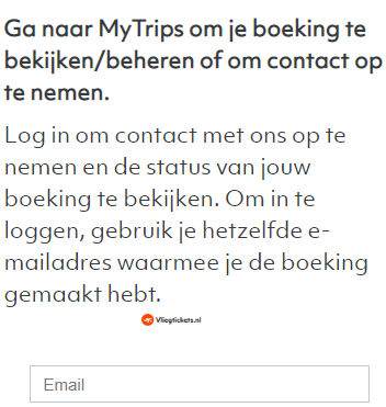 vliegtickets.nl klantenservice