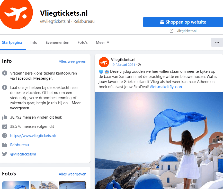 vliegtickets.nl klantenservice