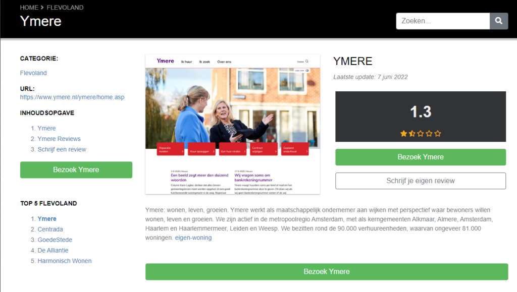 ymere contact