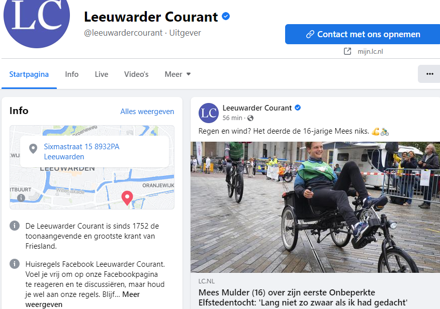 Leeuwarder courant contact