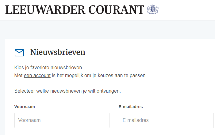 Leeuwarder courant contact