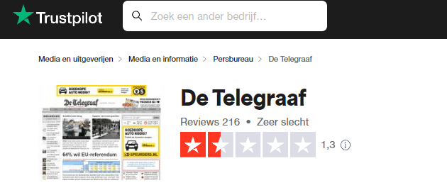 De Telegraaf Klantenservice