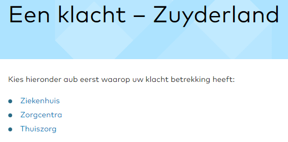 zuyderland klantenservice